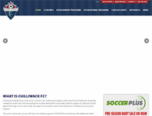 Tablet Screenshot of chilliwackfc.com